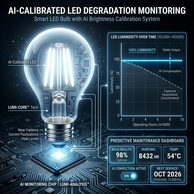 Luz siempre al 100%: La IA que calibra el desgaste de tu LED